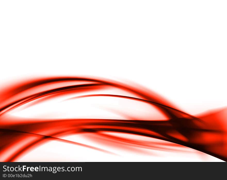 Abstract composition with flowing design