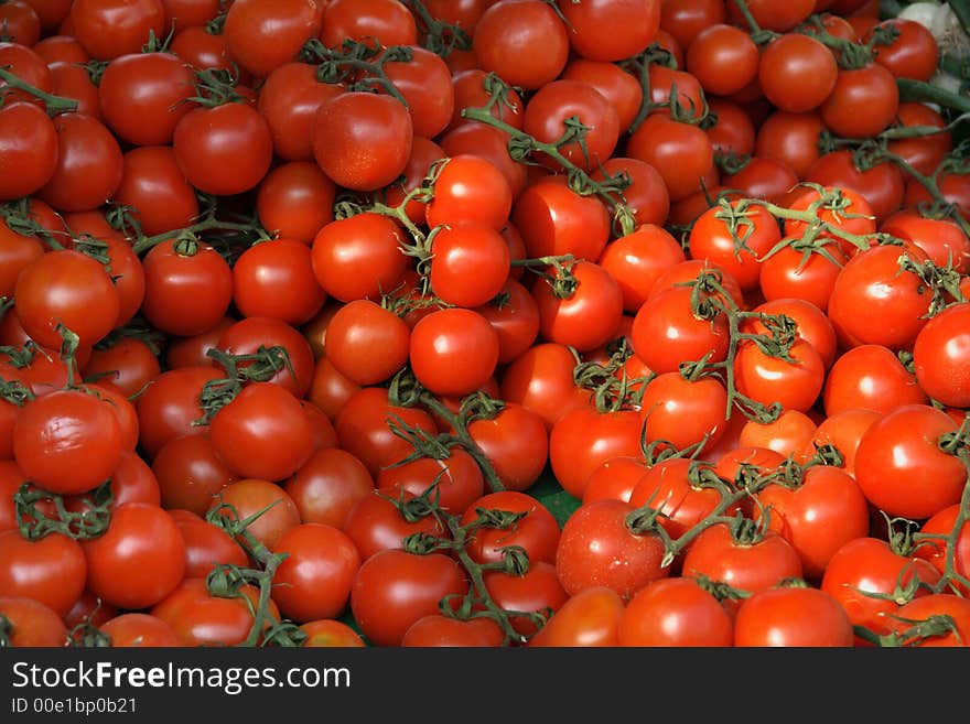 Sunny Tomatoes Background