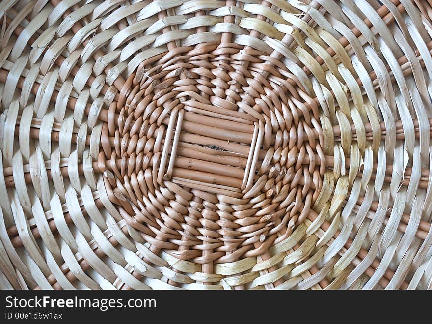 Background straw a circle