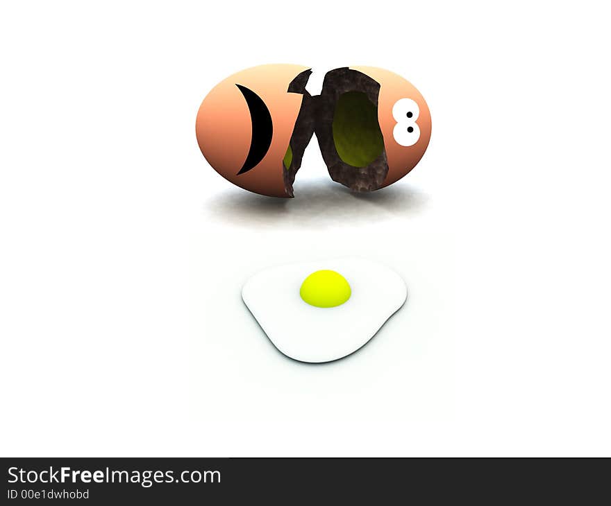 A image of a broken egg man, this image could be used for images relating to Easter and food. A image of a broken egg man, this image could be used for images relating to Easter and food.