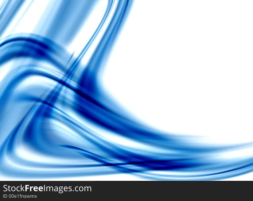 Abstract composition with flowing design