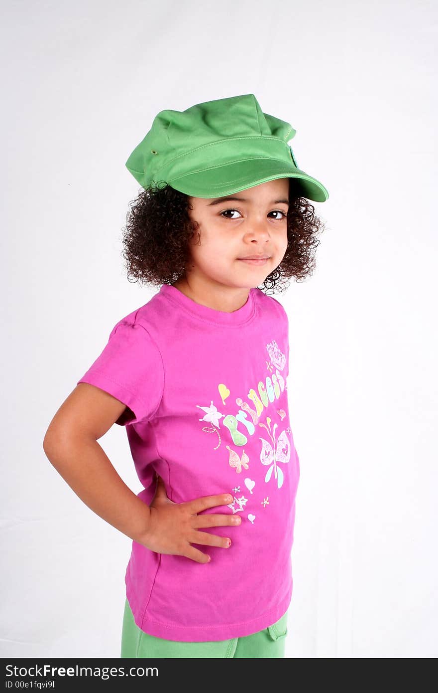 Girl In Green Hat