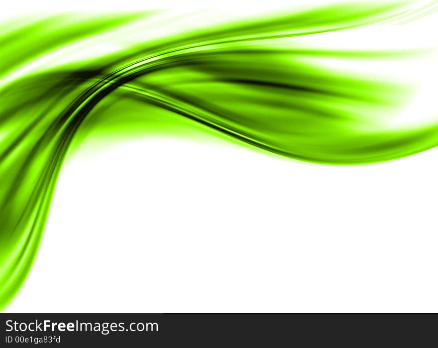 Abstract composition with flowing design