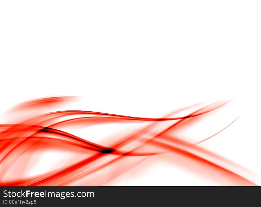 Abstract composition with flowing design