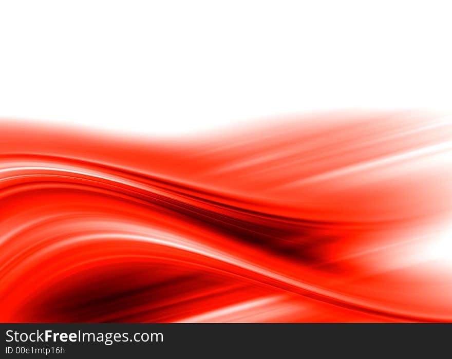 Abstract composition with flowing design