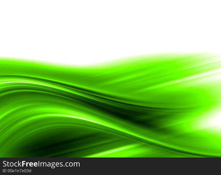 Abstract composition with flowing design