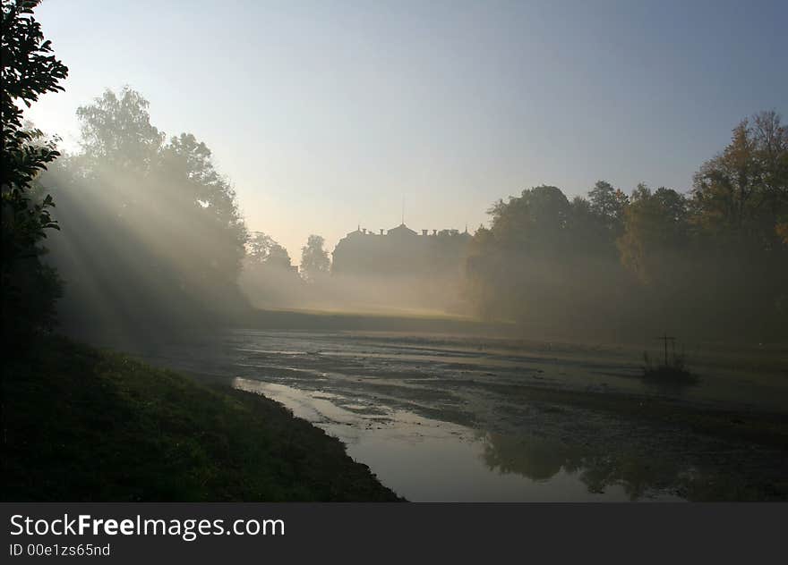 Mist over water