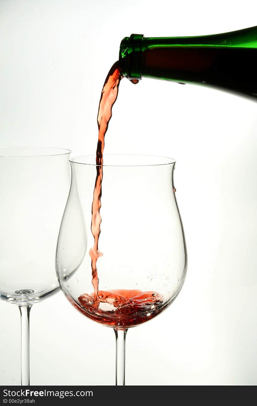 Red wine glass alcohol background beverage