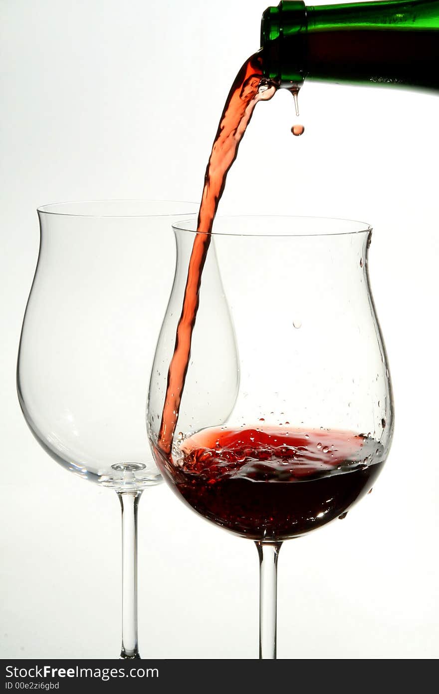 Red wine glass alcohol background beverage