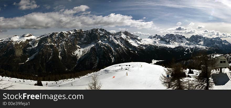 Italian Alps for skiing