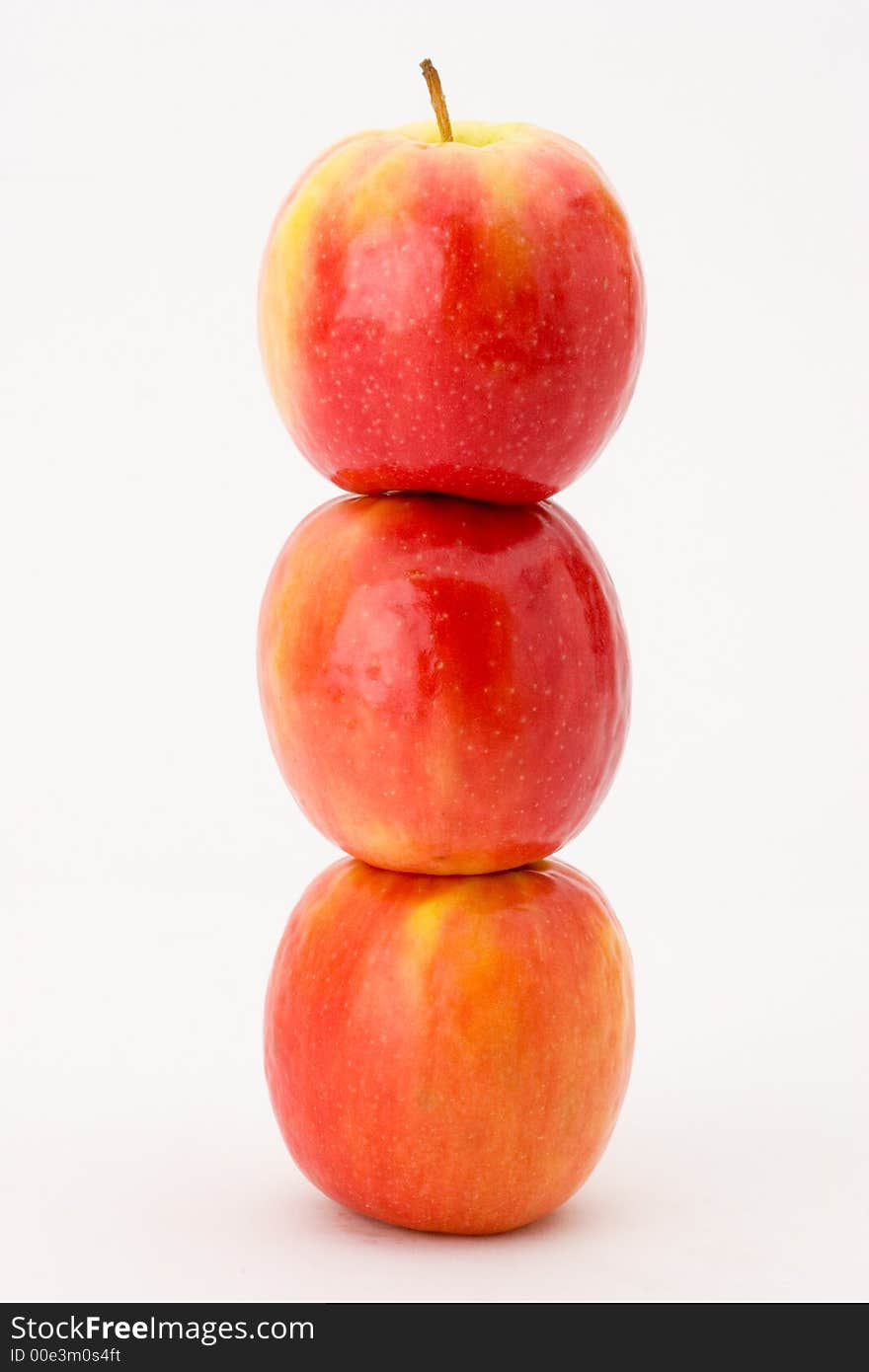 Stack of Pink Lady apples