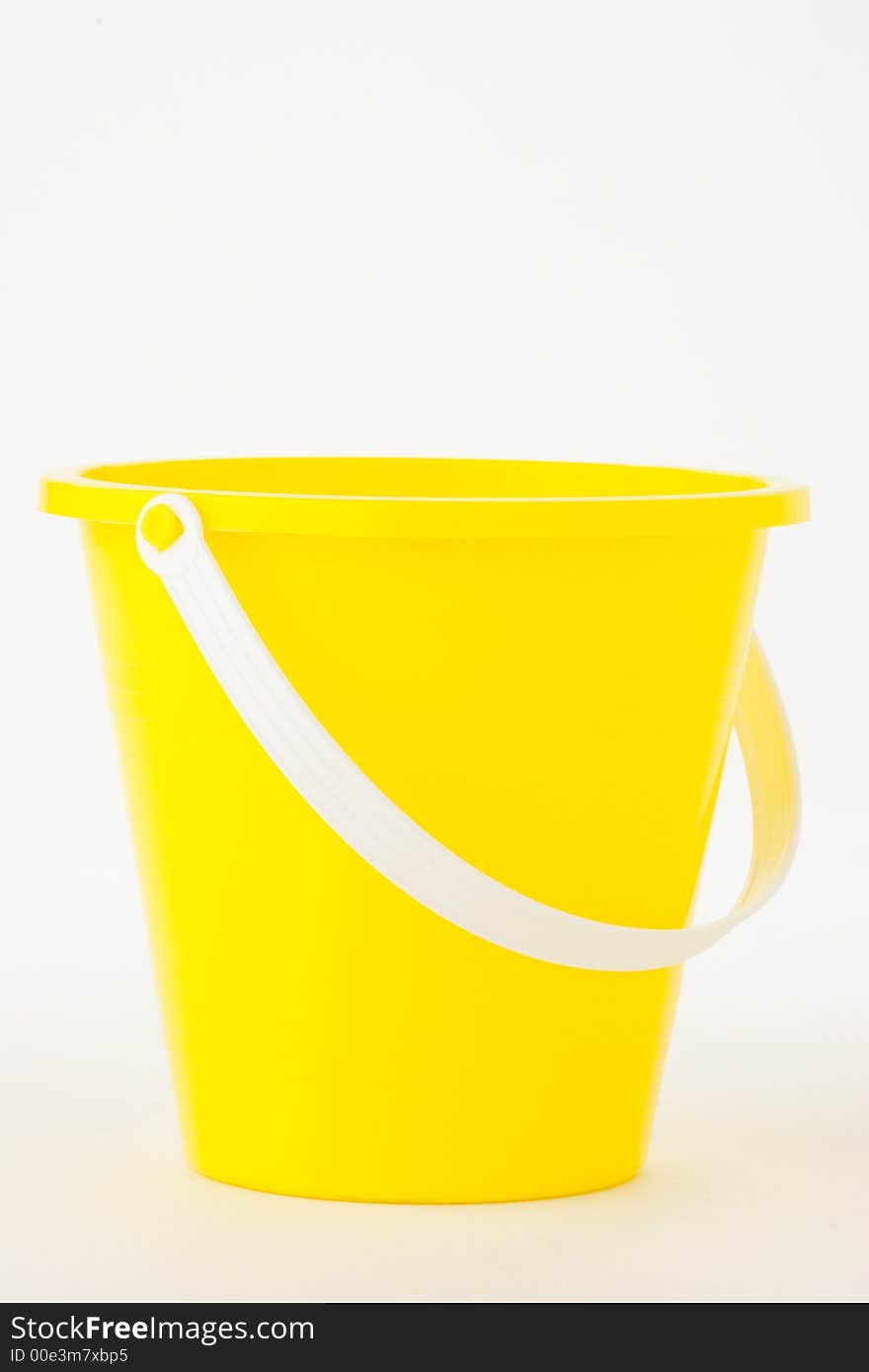 Red, yellow and blue pails