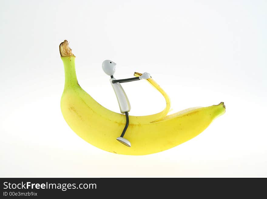 Figure Peeling Banana