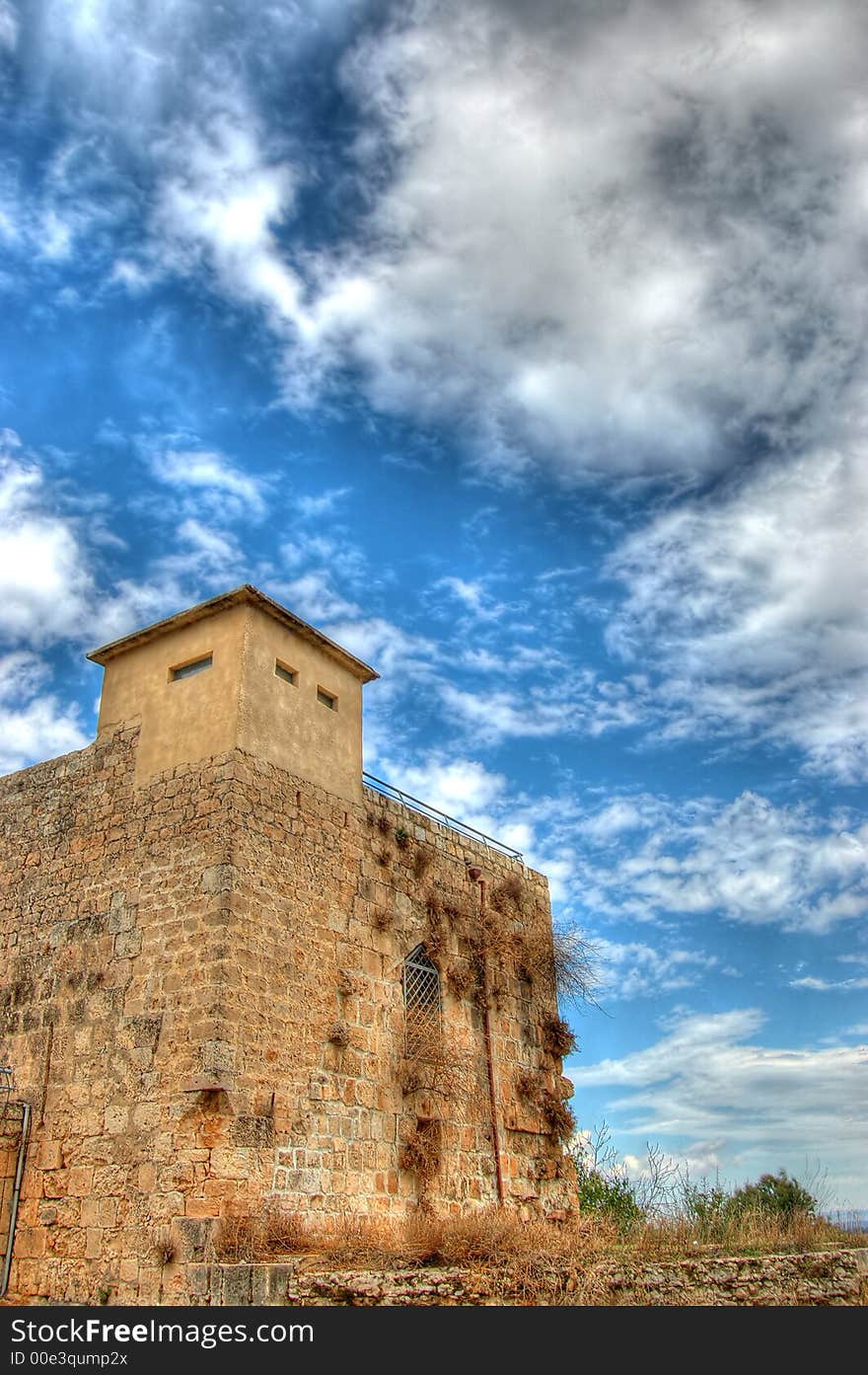 An old stone building that has seen better times. An old stone building that has seen better times.