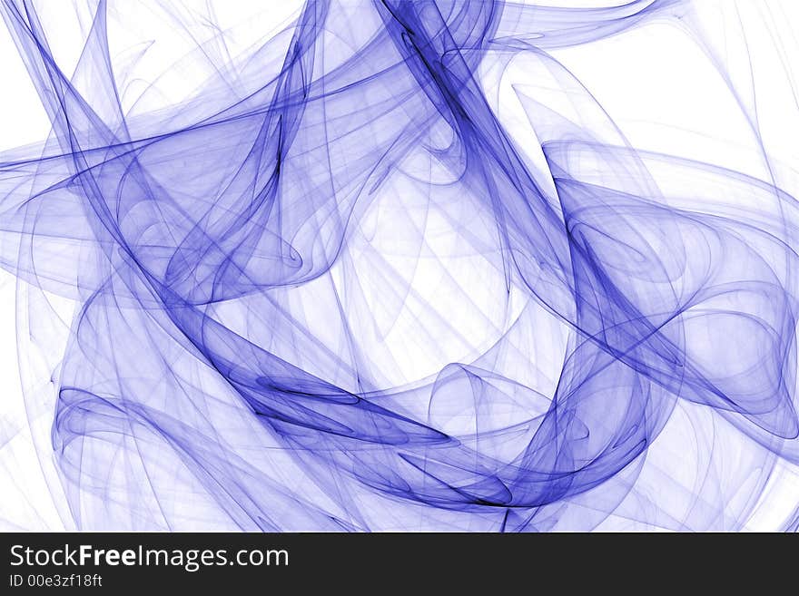 Chaotic transparent blue abstract illustration. Chaotic transparent blue abstract illustration