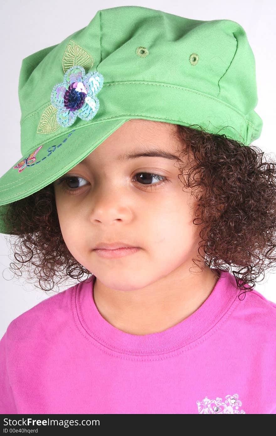 Girl In Green Hat