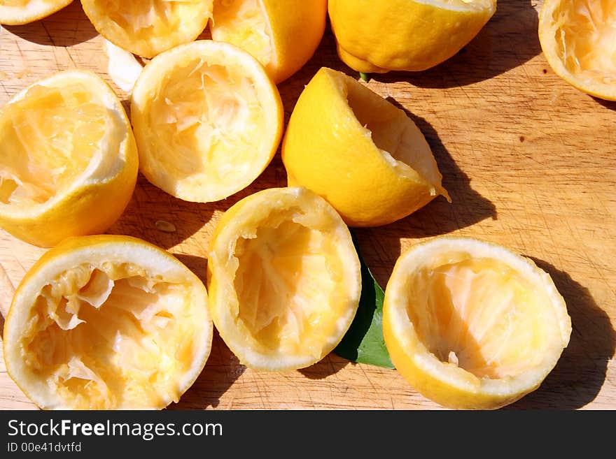 Squeezed lemons