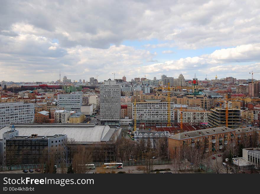 Kiev from top point view. Pano