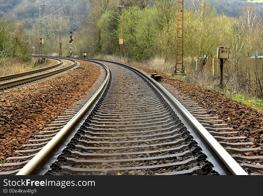 Landscape with railway