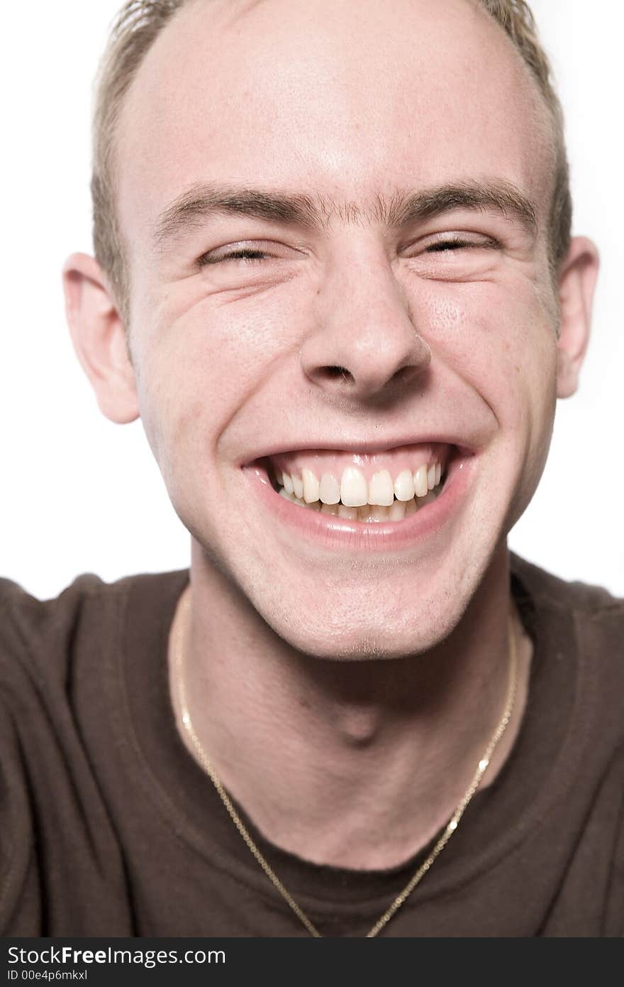 A man model portrait in the studio. A man model portrait in the studio