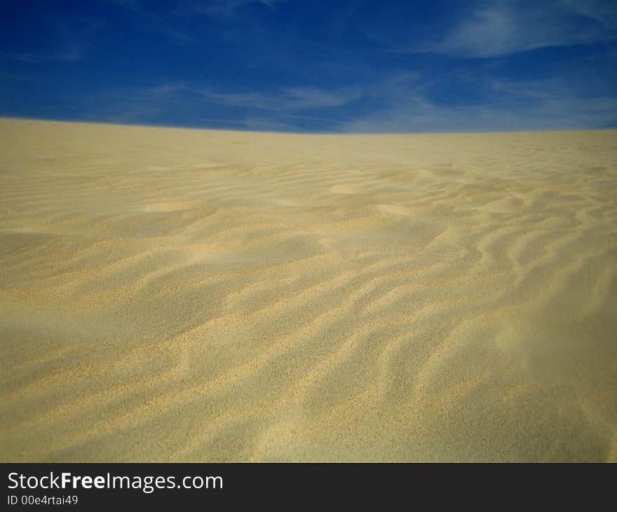 Gigantic dune in Tarifa (Spain)