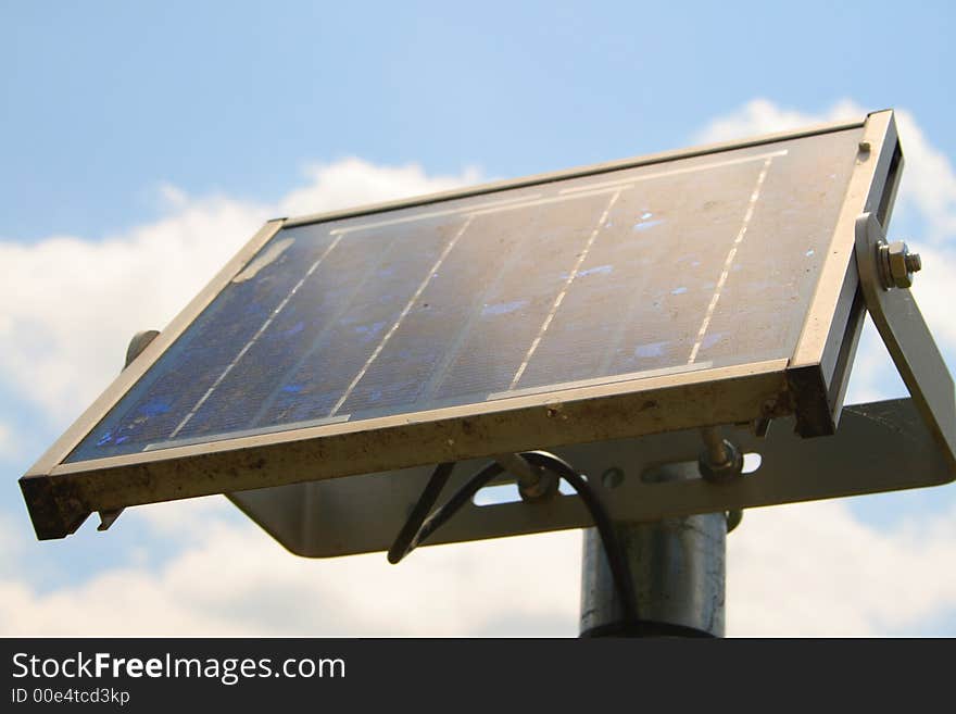 Upward View Of A Solar Panel