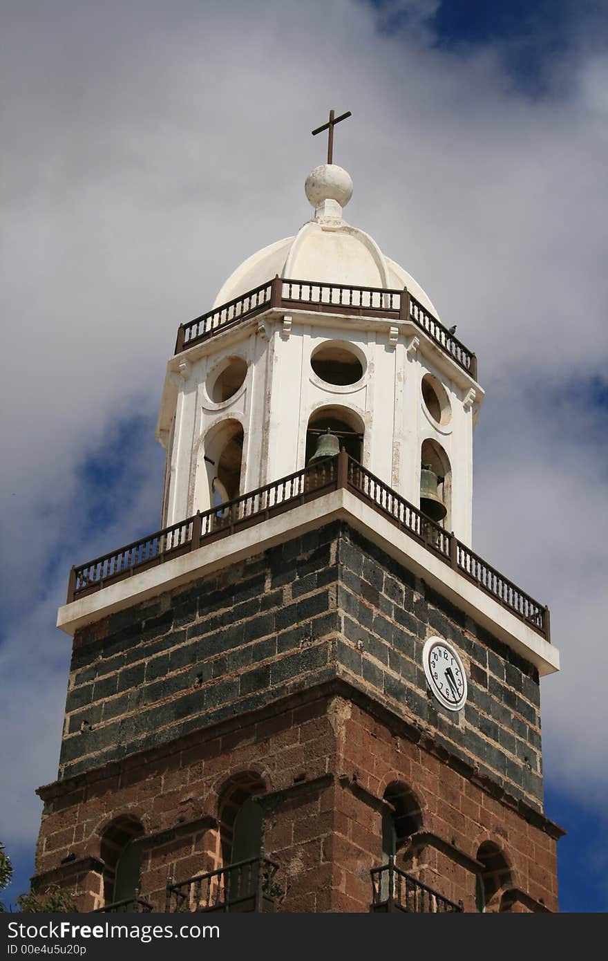 Church tower, history architecture Lanzarote