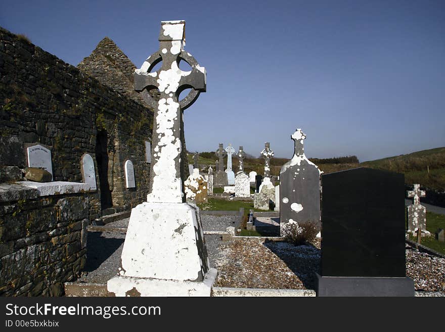 Celtic head stones