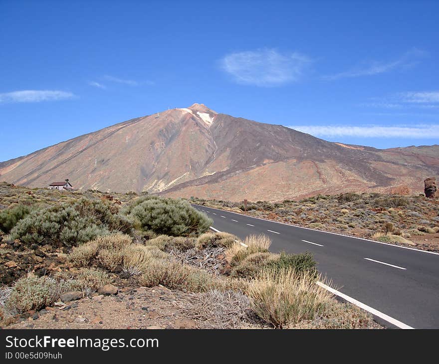 Heading for the volcano