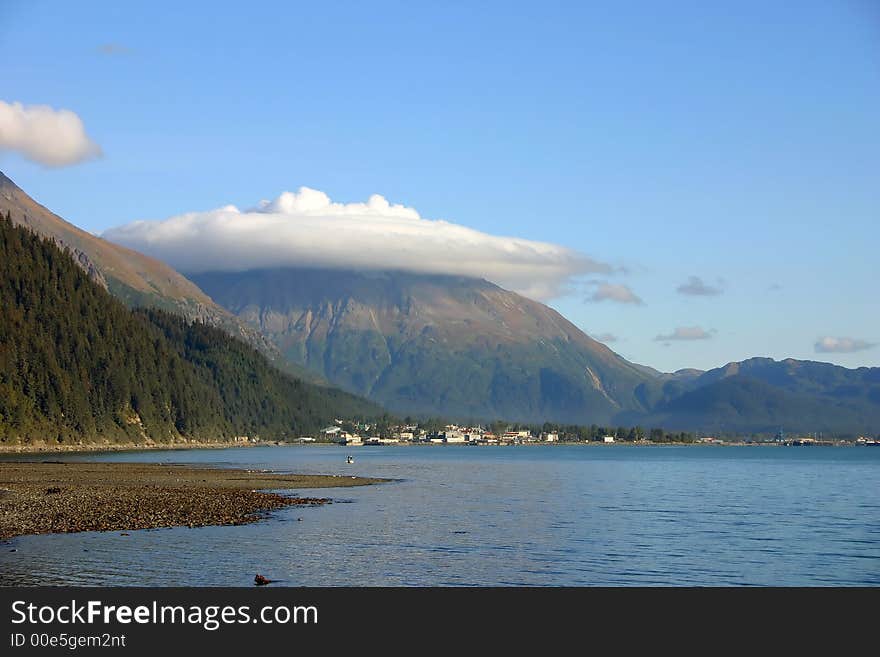 Kenai covered with clouds