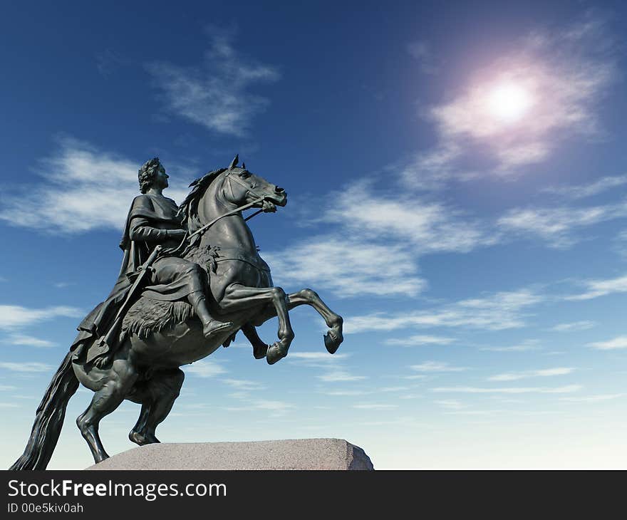 Monument of Peter the First - St.Petersburg , Russia. Monument of Peter the First - St.Petersburg , Russia