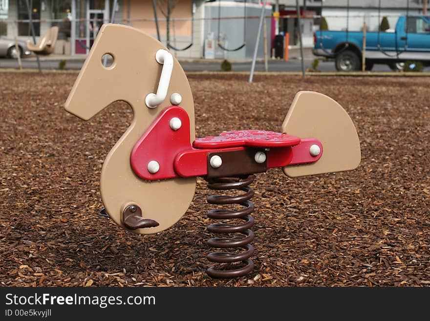 Plaground horse