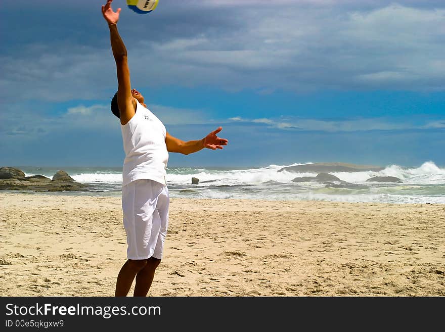 Beach volley ball 3 at Campsbay Cape Town