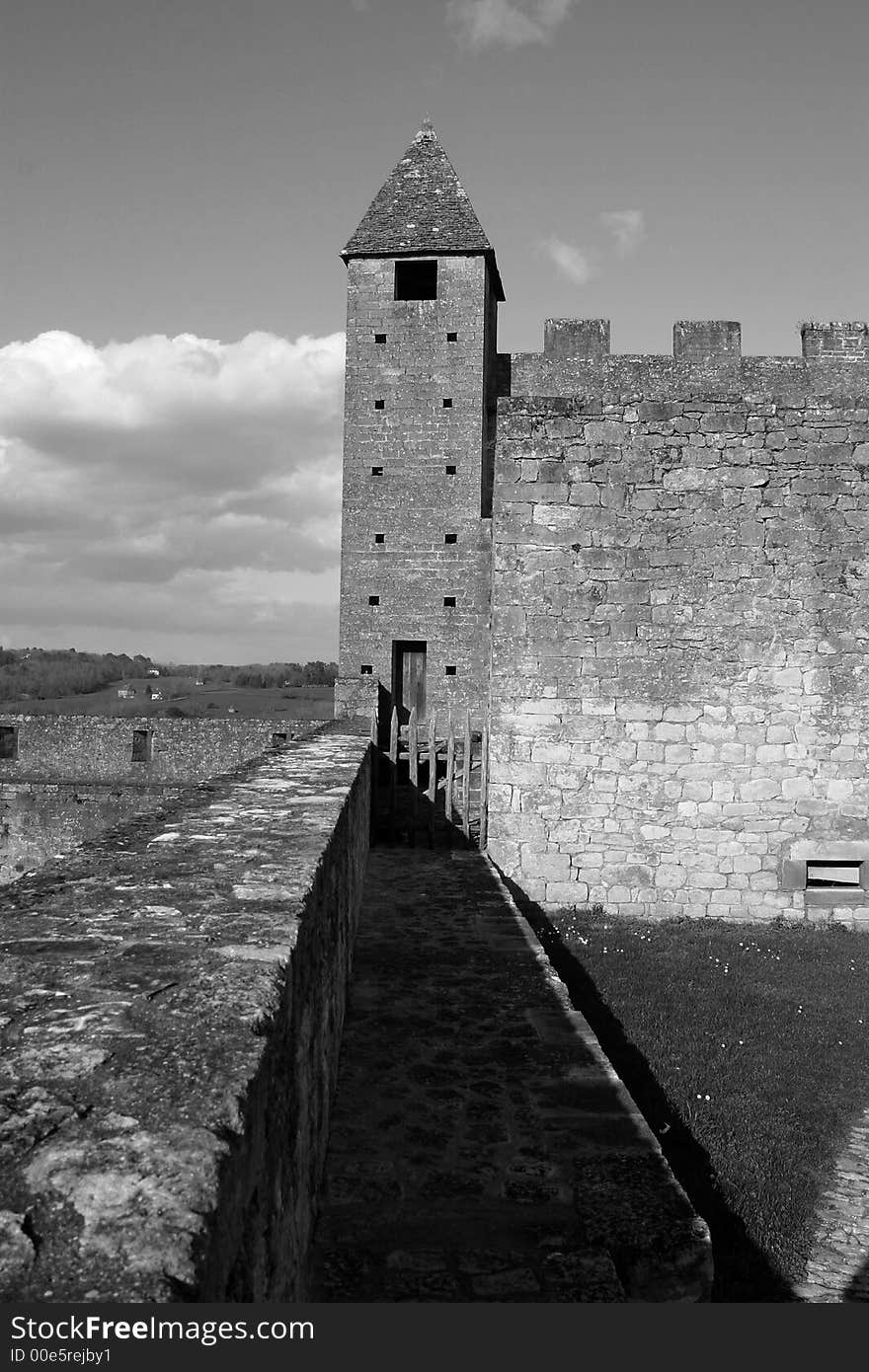 Photo of Beynac Castle in Perigord, France. Photo of Beynac Castle in Perigord, France