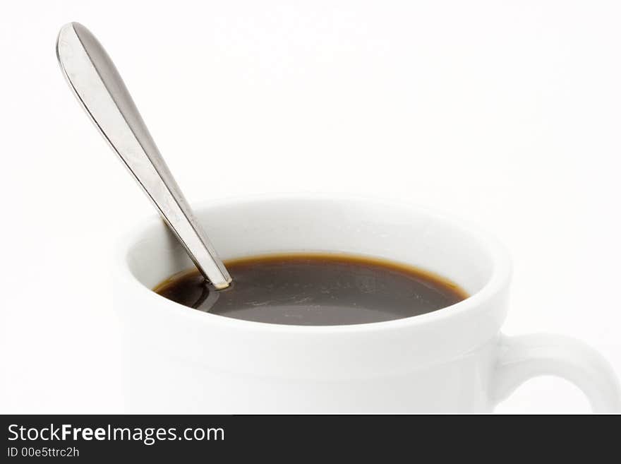 Coffee with spoon