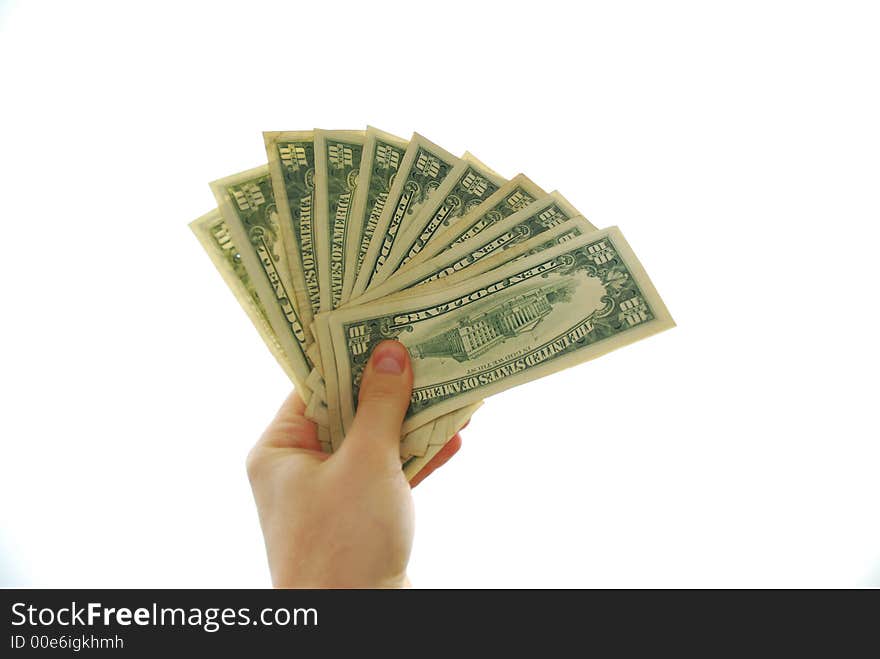 Ten Dollar Bills - Business concept. Ten Dollar Bills - Business concept