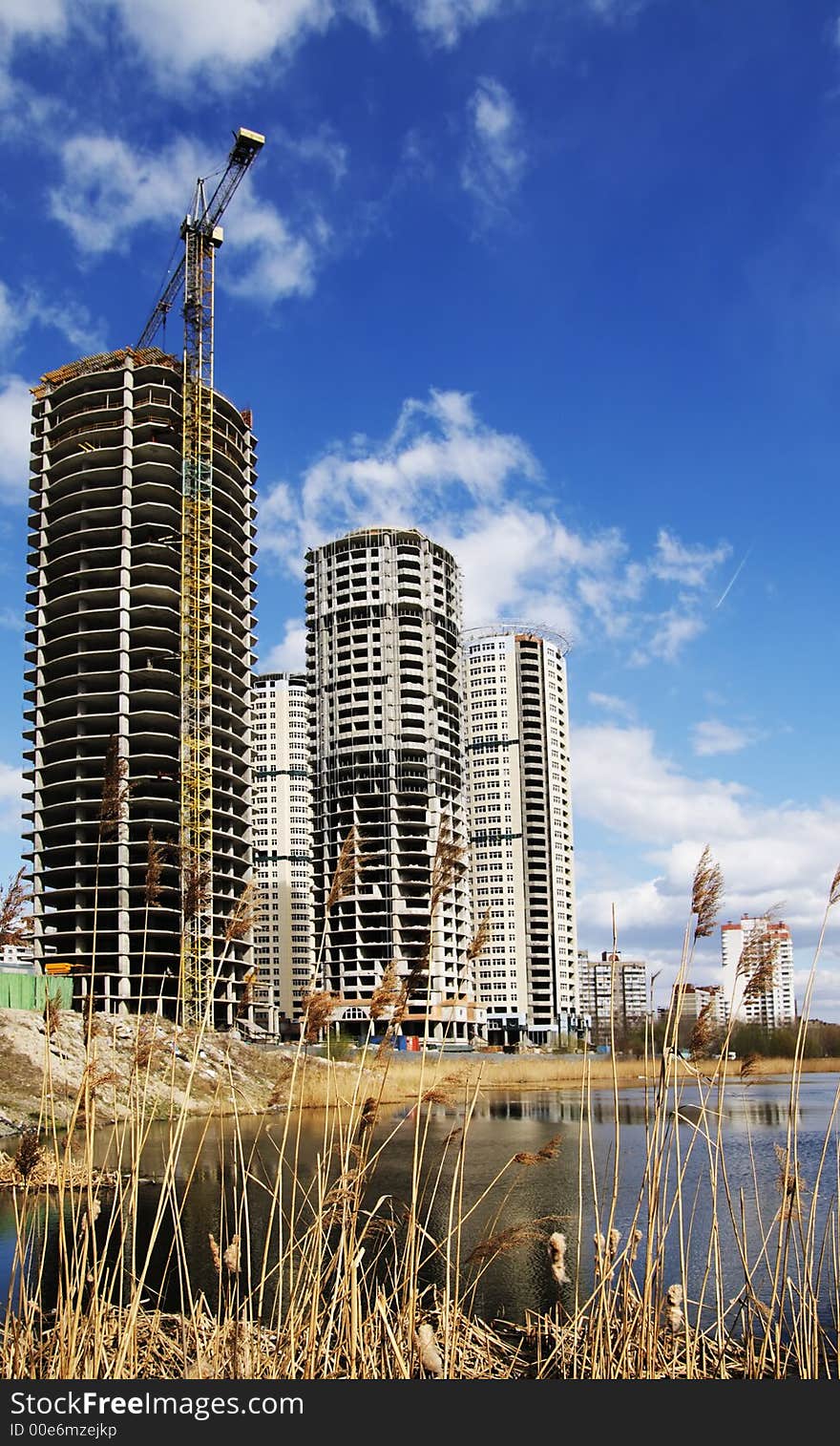 Construction skyscrapers