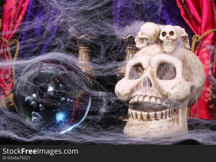 Skull and Crystal Ball