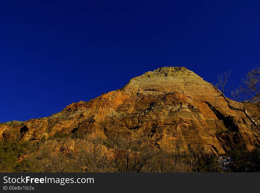 Zion National park in Southern Utah in the western United States.