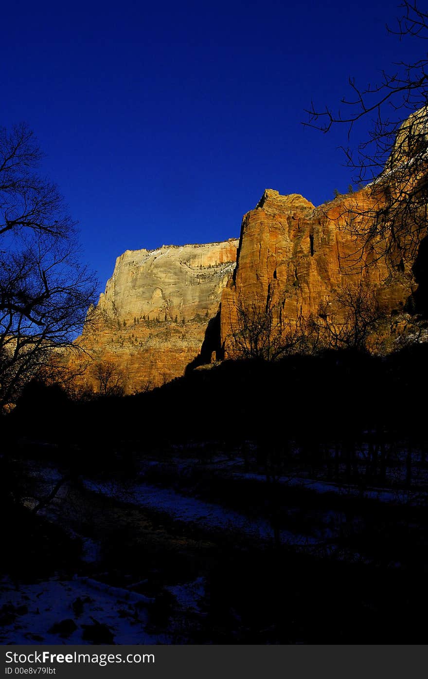 Zion National park in Southern Utah in the western United States.