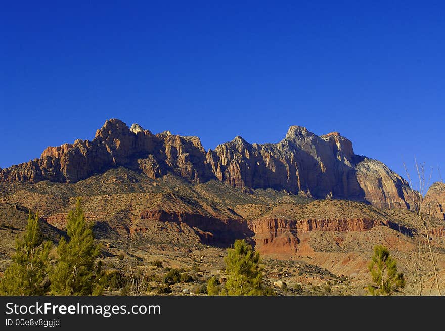 Zion National park in Southern Utah in the western United States.