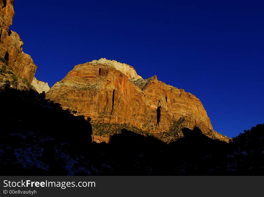 Zion National park in Southern Utah in the western United States.