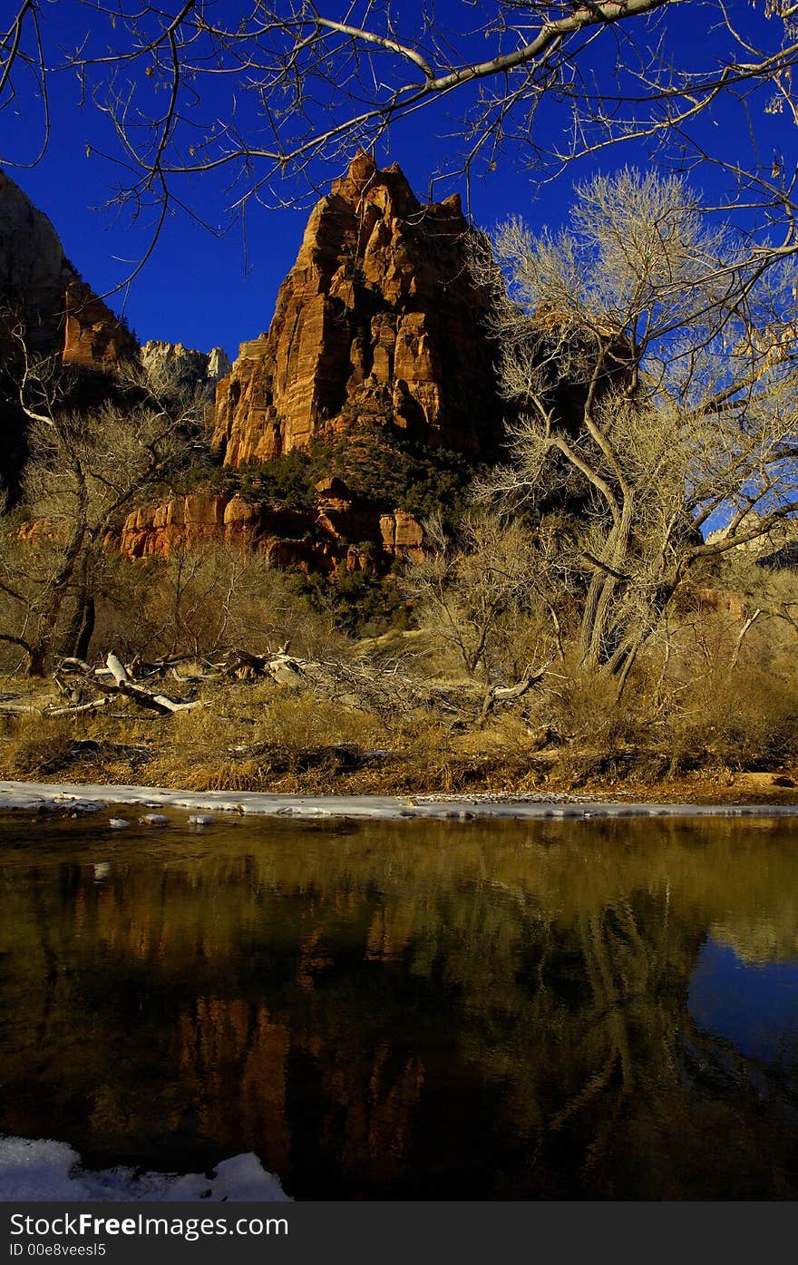 Zion National park in Southern Utah in the western United States.