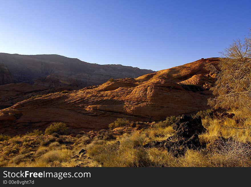 Snow Canyon in Southern Utah in the western United States.