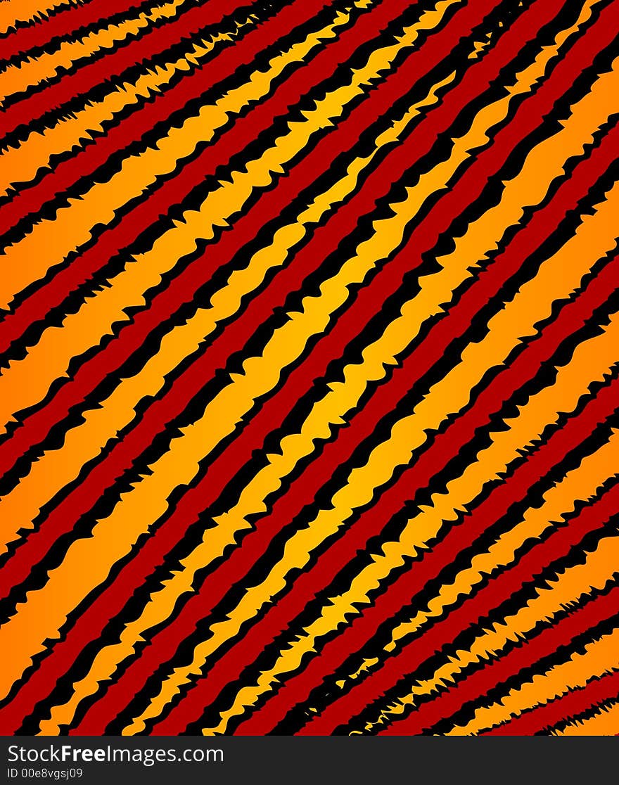 Jagged Red Stripes Pattern