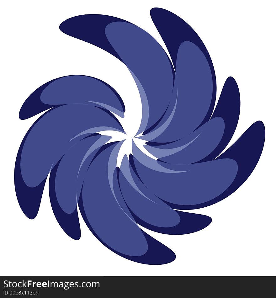 Swirl Pattern Designs In Blue