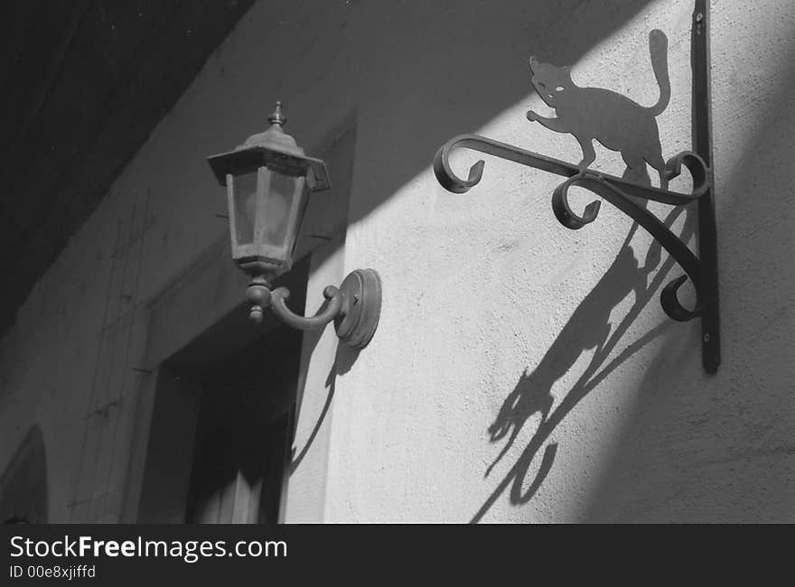 Shadow on wall