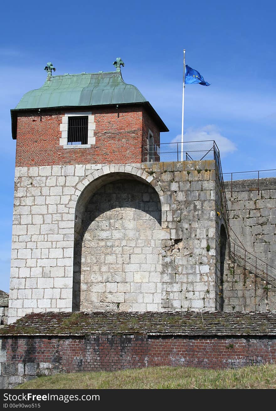 Part of the Besanson fortress called the King's tower. It was built by the architect Vauban.