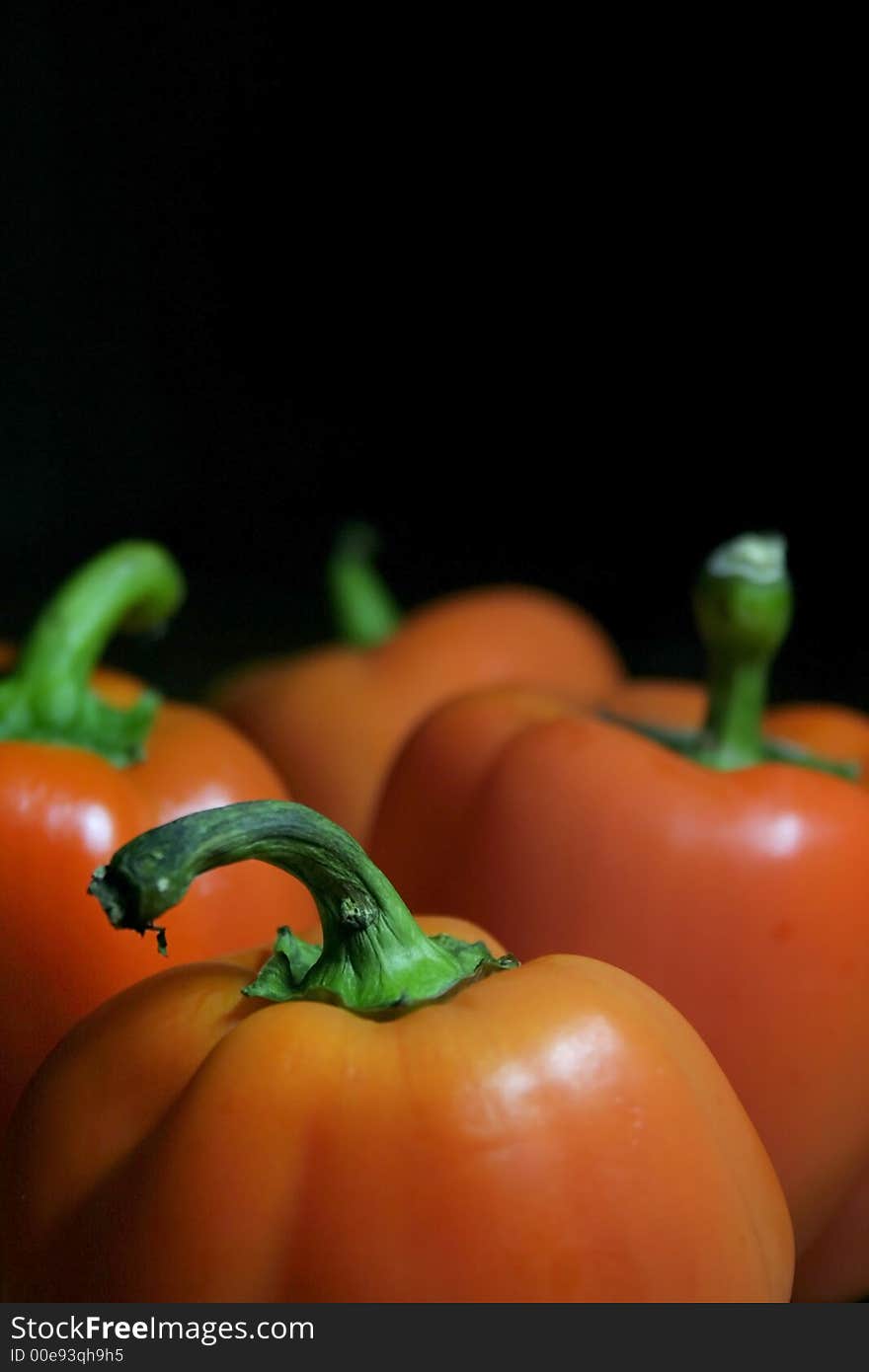 Orange bell peppers