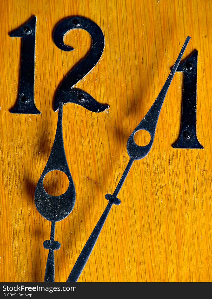 A very old antique wall clock